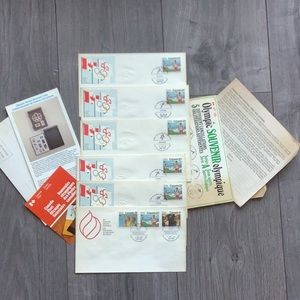 76 Montreal Olympics Team Sports Stamps, 21st Olympic Games, Souvenir, Ephemera